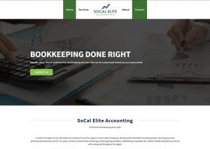 SoCal Elite Accounting web design featured image