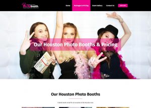 Perfect Shot Photo Booth in Houston website image