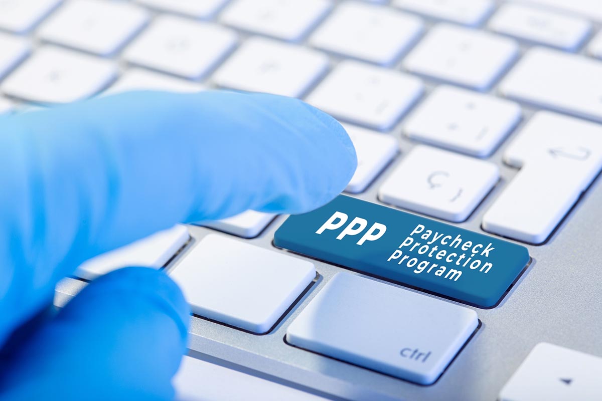 Featured image of a keyboard pressing the button for PPP loan applications extension